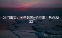 冷门事实：关于韩国g奶空姐 · 热点8853